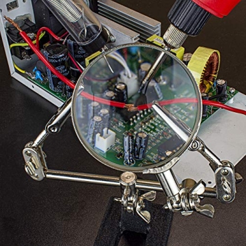 NEIKO 01902 Adjustable Helping Hand with Magnifying Glass