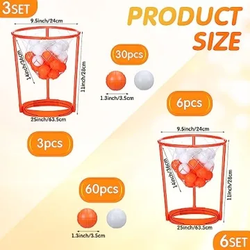 HyDren Head Hoop Basketball Party Game Set for All Ages