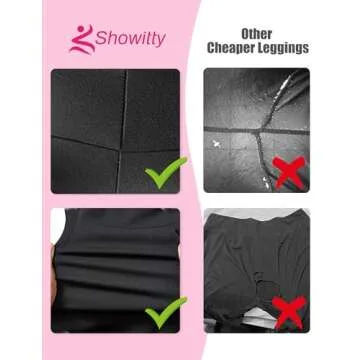 Showitty 3 Pack Biker Yoga Shorts with Pockets for Women, High Waist Tummy Control Workout Running Gym
