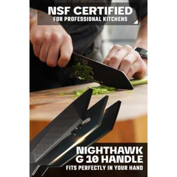 Dalstrong Santoku Knife - 7 inch - Shadow Black Series - Razor Sharp Kitchen Knife - Black Titanium Nitride Coated - High Carbon - 7CR17MOV-X Vacuum Treated Steel - Sheath - Vegetable - NSF Certified