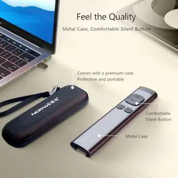 NORWII N97s Presentation Remote with Digital Pointer