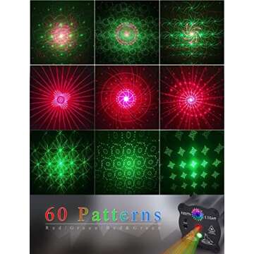 Party Lights Dj Disco Lights, Sound Activated Lights with Remote Control for Dance Party Karaoke Living Room Pub