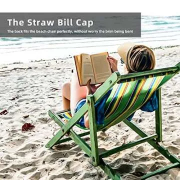 Sun Visors Hat Womens, Beach Straw Hats Wide Brim, Adjustable Summer Sun UV Protection Visor Hat, Roll Up Packable UPF50+ Ponytail Cap for Travel Vacation A-Khaki