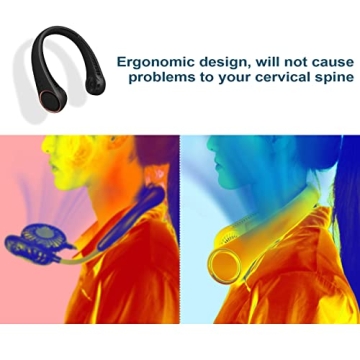 CIVPOWER Neck Fan: Rechargeable Portable Hands-Free Fan