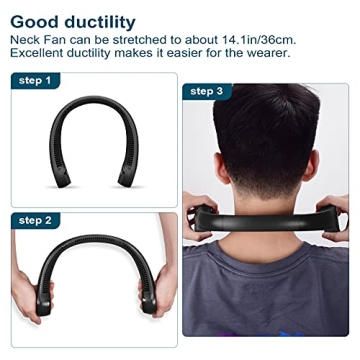 CIVPOWER Neck Fan: Rechargeable Portable Hands-Free Fan