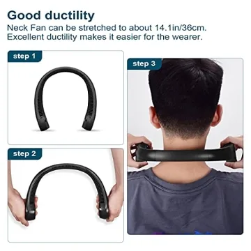 CIVPOWER Neck Fan: Rechargeable Portable Hands-Free Fan