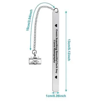 Photographer Gift Bookmark for Camera Lovers Inspirational Gifts for Photography Photo Lovers Photo Club Gift Encouragement Graduation Gifts Christmas Birthday Gifts for Photography Daughter