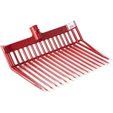 Little Giant DuraFork Polycarbonate Attach Pitchfork Replacement Head, Red (2 Pack)