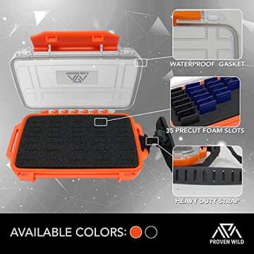 SD Card Holder by Proven Wild | Durable, Waterproof SD Card Case | SD Card Holder Case Holds 35 SD C...