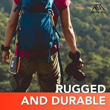 SD Card Holder by Proven Wild | Durable, Waterproof SD Card Case | SD Card Holder Case Holds 35 SD Cards Upright | Standard Memory Card Holder for DSLR & Trail Camera SD Cards, (Orange)