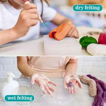 Sukh Needle Felting Kit 40pcs Supplies for Beginners