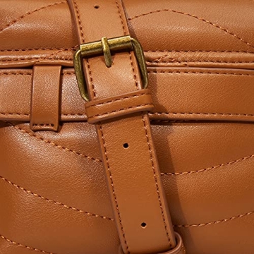 Stylish Rylee Quilted Belt Bag from The Drop, Cognac