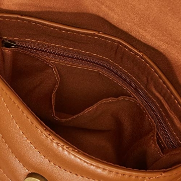 Stylish Rylee Quilted Belt Bag from The Drop, Cognac