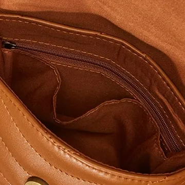 Stylish Rylee Quilted Belt Bag from The Drop, Cognac