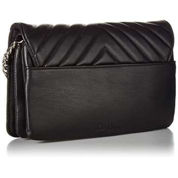 Sam Edelman Rose Quilted Flap Shoulder Bag, Black
