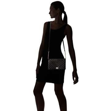 Sam Edelman Rose Quilted Flap Shoulder Bag, Black