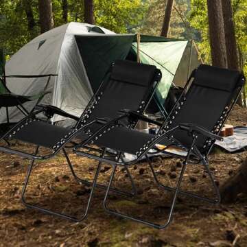 Caravan Sports Zero Gravity Portable Folding Chairs