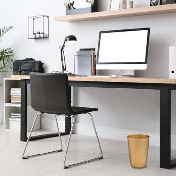 HOLDN’ STORAGE Small Trash Can –Open Top Garbage Cans for Kitchen, Office, Dorm, Bathroom, etc. ...