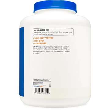 Nutricost Whey Protein Isolate (Unflavored) 5LBS