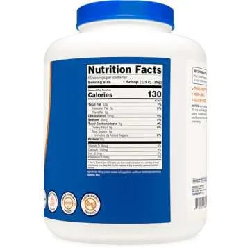 Nutricost Whey Protein Isolate (Unflavored) 5LBS