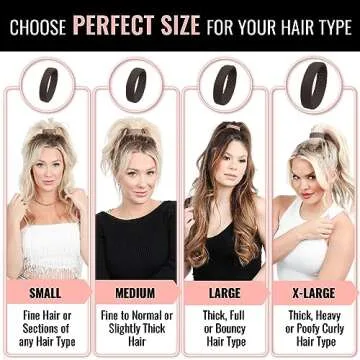 PONY-O for Fine, Medium or Slightly Thick Hair - Original No Damage Volumizing Ponytail Hair Ties - Patented Bendable Design - Stylish Hair Accessories for Women - 2 Pack Brown - Medium