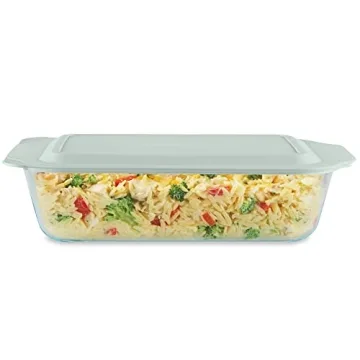 Pyrex Deep Glass Baking Dish with Lid - 7x11 Casserole Pan