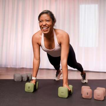 WeGym SafeGrip Dumbbells, Anti-Slip, Anti-Roll, Thick Handles, Free Weights, Square Dumbbells for Secure Workouts at Home, Weightlifting, and Personal Training