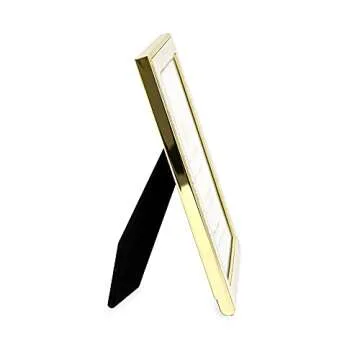 Elegant Isaac Jacobs Shagreen Picture Frame 4x6 White Gold