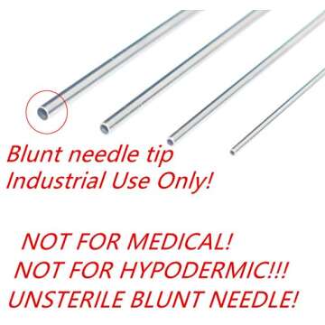 Precision Applications of Glue, 3ml 5ml Syringes and Blunt Tip Needles(14 15 16 18 19 20 21 22 23 25 Ga), for Liquid Measuring, Craft Paint, Epoxy Resin, Oil or Adhesives Applicator