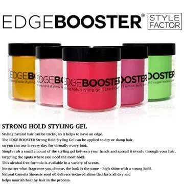 Edge Booster Strong Hold Styling Gel - Sweet Peach Fragrance