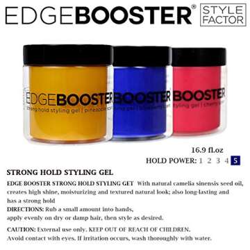 Edge Booster Strong Hold Styling Gel - Sweet Peach Fragrance