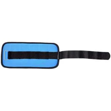 Fitvids Fully Adjustable Ankle Wrist Arm Leg Weights, 2 lbs each (4-lb pair), Blue