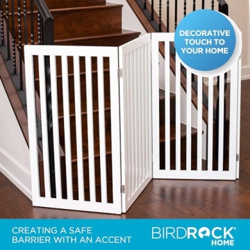Freestanding Wooden Pet Barrier - Stylish and Durable