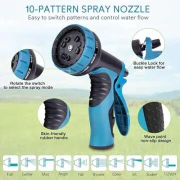 100 FT Expandable Garden Hose with No Kink Feature