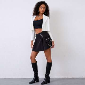 Trendy Modatope Black Knee High Boots for Women Online