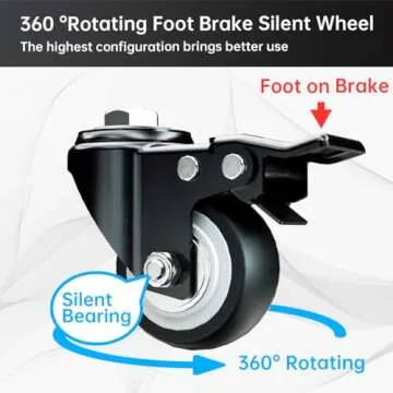 Snuowu Heavy Duty Dog Crate with Wheels and Folding Design