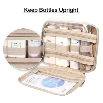 BAGSMART Large Toiletry Bag with TSA Approved Pouch