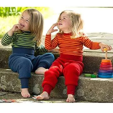 Organic Merino Wool Fleece Baby Pants for Newborns