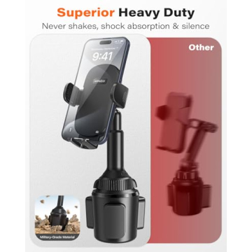 APPS2Car Cup Phone Holder with Long Arm & 360° Swivel