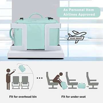 Hanples Extra Large Travel Backpack for Women as Person Item Flight Approved, 40L Carry On Backpack,...