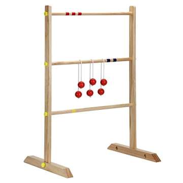 Hathaway Solid Wood Ladder Toss Game Set for Outdoor Fun