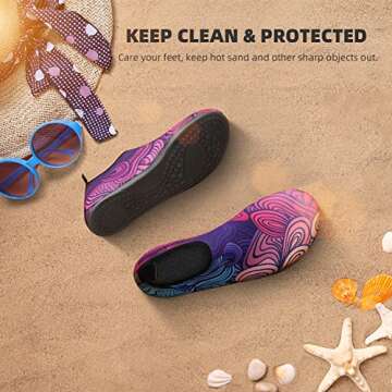 Athmile Water Shoes – Quick-Dry Aqua Socks for Beach and Yoga Adventures