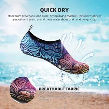 Quick-Dry Aqua Socks for Beach and Water Activities