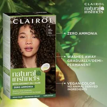 Clairol Natural Instincts Demi-Permanent Hair Dye 4 Dark Brown