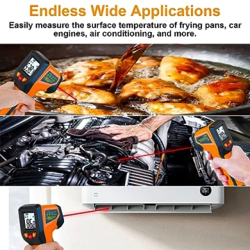 High-Accuracy Laser Infrared Thermometer for Industrial & Home
