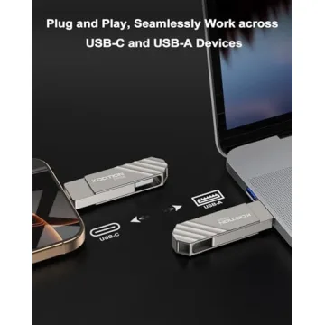 KOOTION 256GB USB 3.2 Flash Drive Dual Connectors Fast Transfer