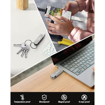 KOOTION 256GB USB 3.2 Flash Drive Dual Connectors Fast Transfer