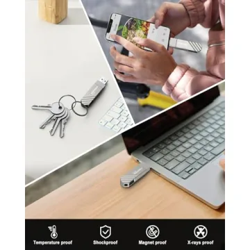 KOOTION 256GB USB 3.2 Flash Drive Dual Connectors Fast Transfer