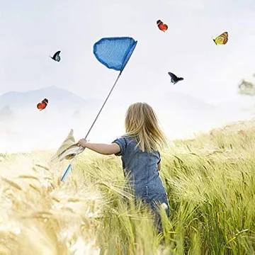 Kids Telescopic Butterfly Fishing Nets for Outdoor Adventures