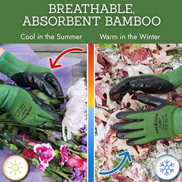 Pine Tree Bamboo Gardening Gloves for Men and Women